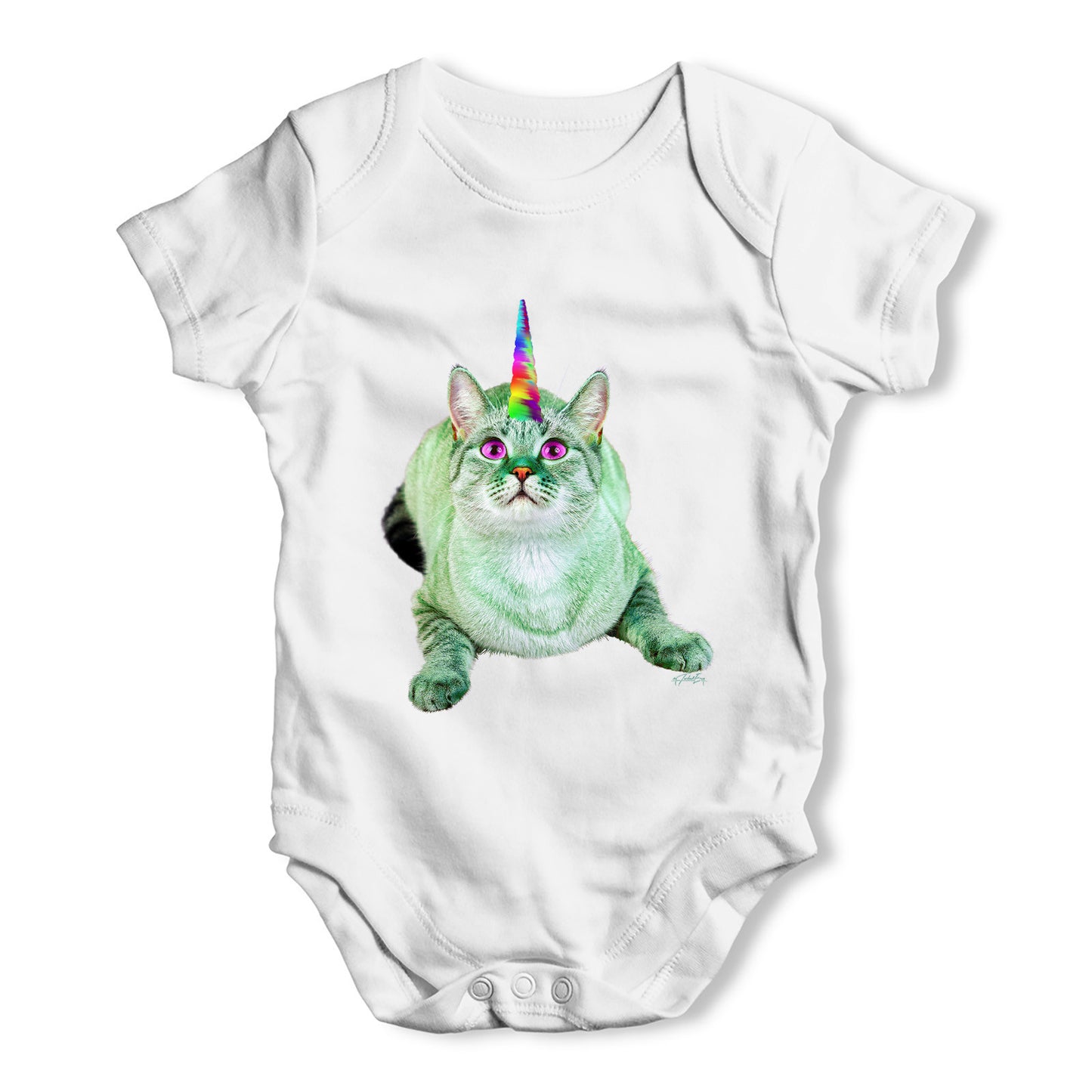 Unicorn Cat Baby Grow Bodysuit