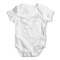 Origami Dove Baby Grow Bodysuit