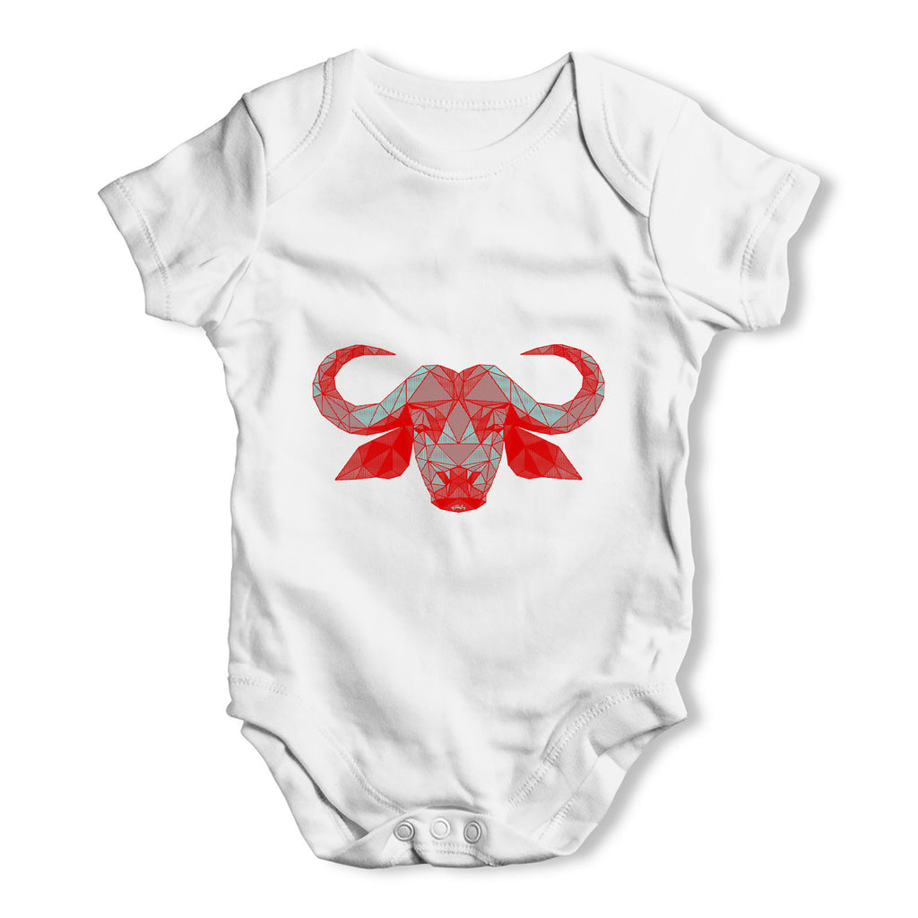 Geometric Bulls Head Baby Grow Bodysuit
