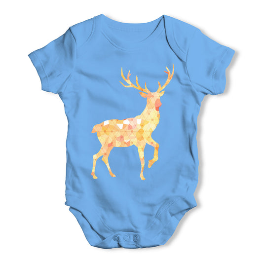 Patterned Stag Baby Grow Bodysuit