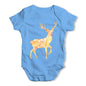 Patterned Stag Baby Grow Bodysuit