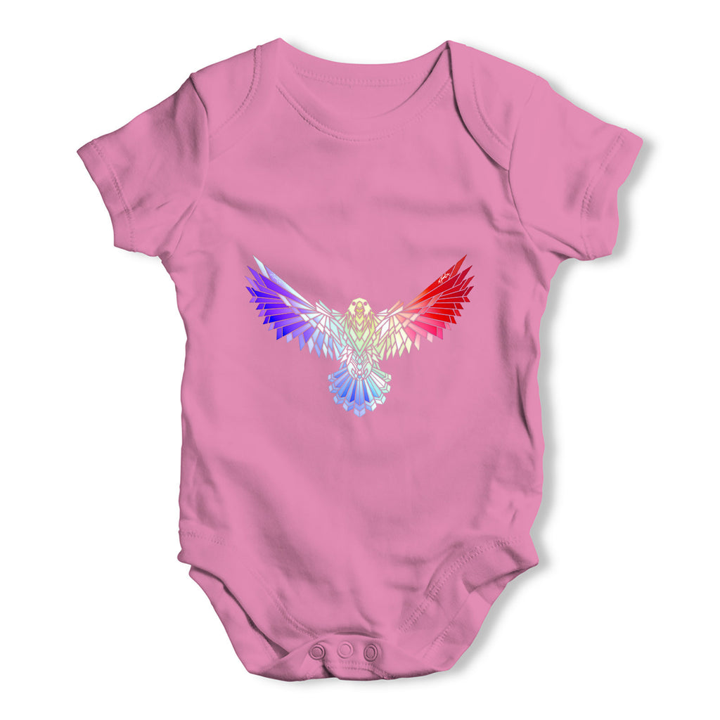 Colourful Geometric Falcon Baby Grow Bodysuit