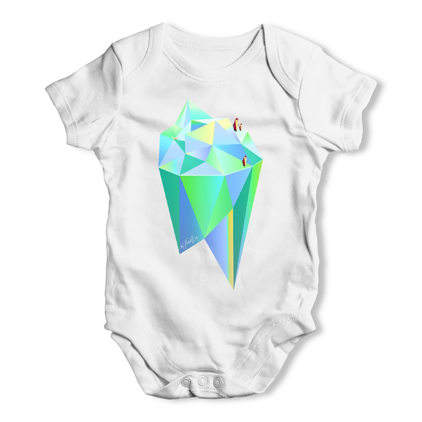 Penguins On An Iceberg Baby Grow Bodysuit