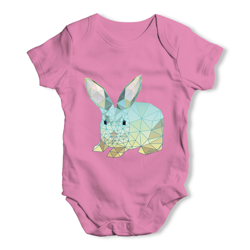 Geometric Rabbit Baby Grow Bodysuit