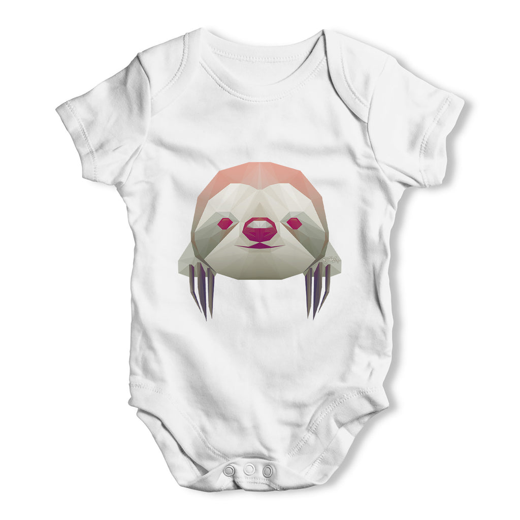 Geometric Sloth Baby Grow Bodysuit