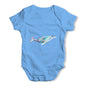 Geometric Whale Baby Grow Bodysuit