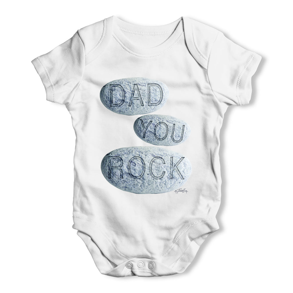 Dad You Rock Baby Grow Bodysuit
