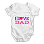 I Love Dad Baby Grow Bodysuit