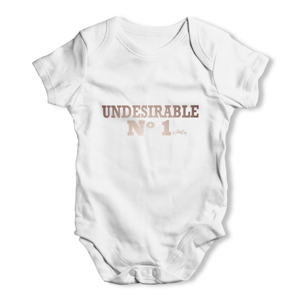 Undesirable Number 1 Baby Grow Bodysuit