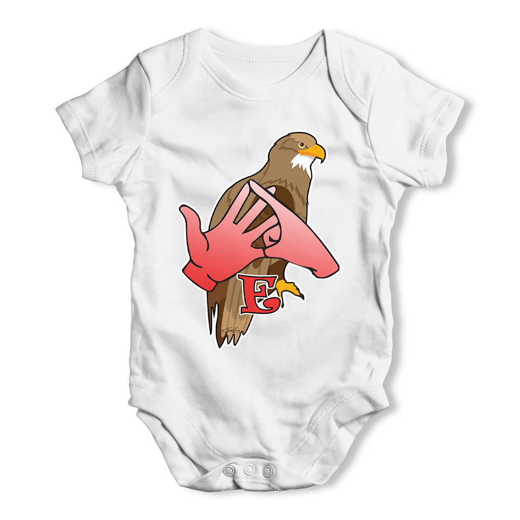 Sign Language Letter E Baby Grow Bodysuit