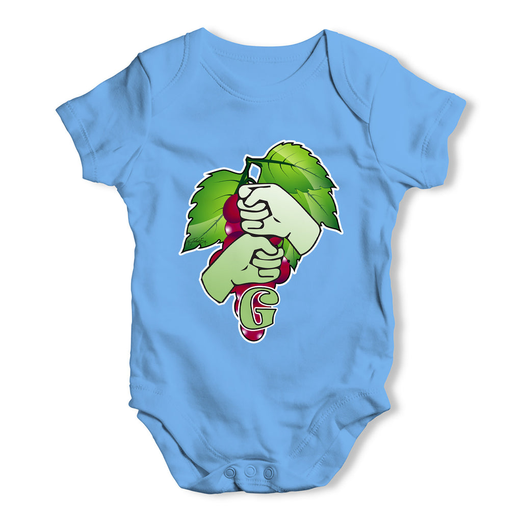 Sign Language Letter G Baby Grow Bodysuit