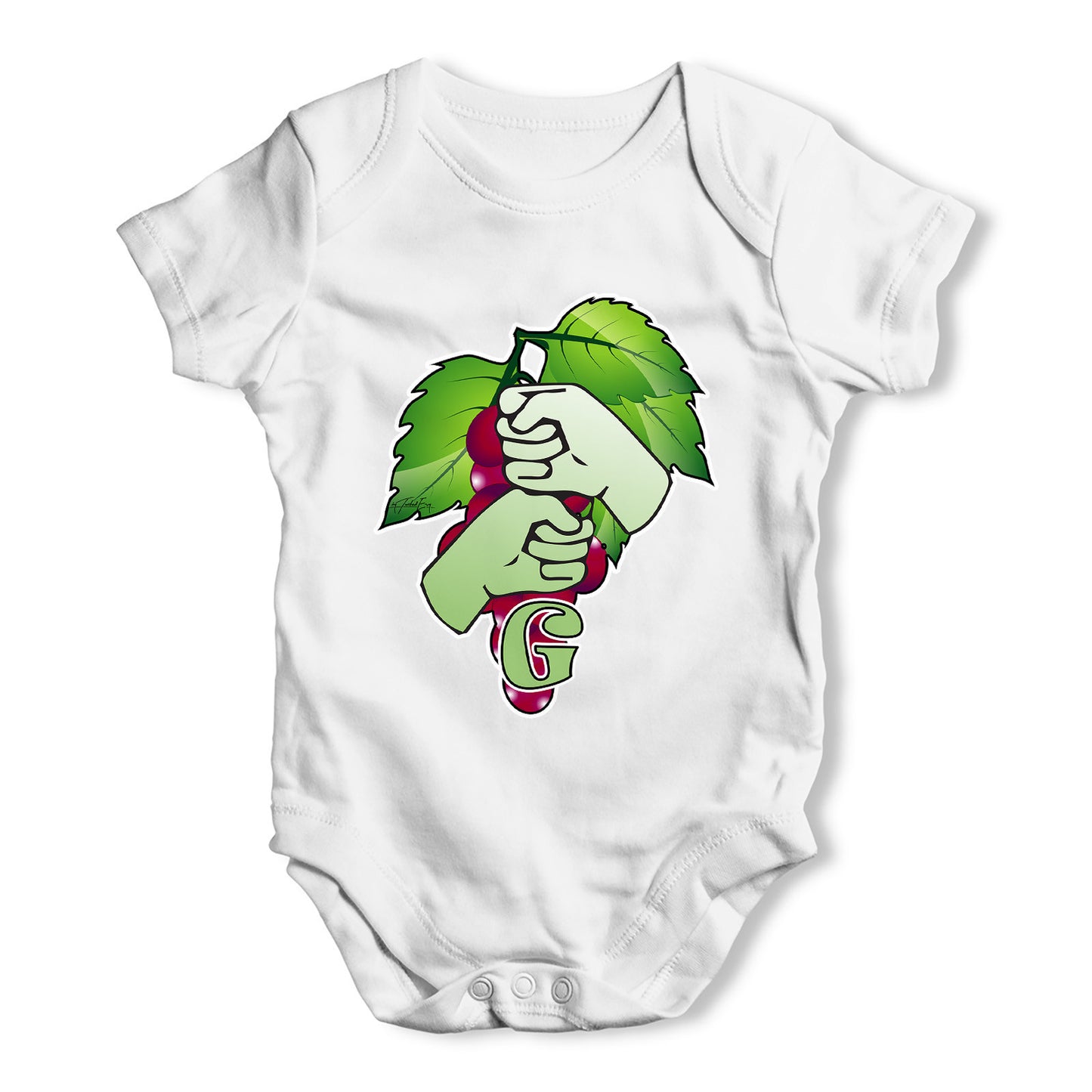 Sign Language Letter G Baby Grow Bodysuit