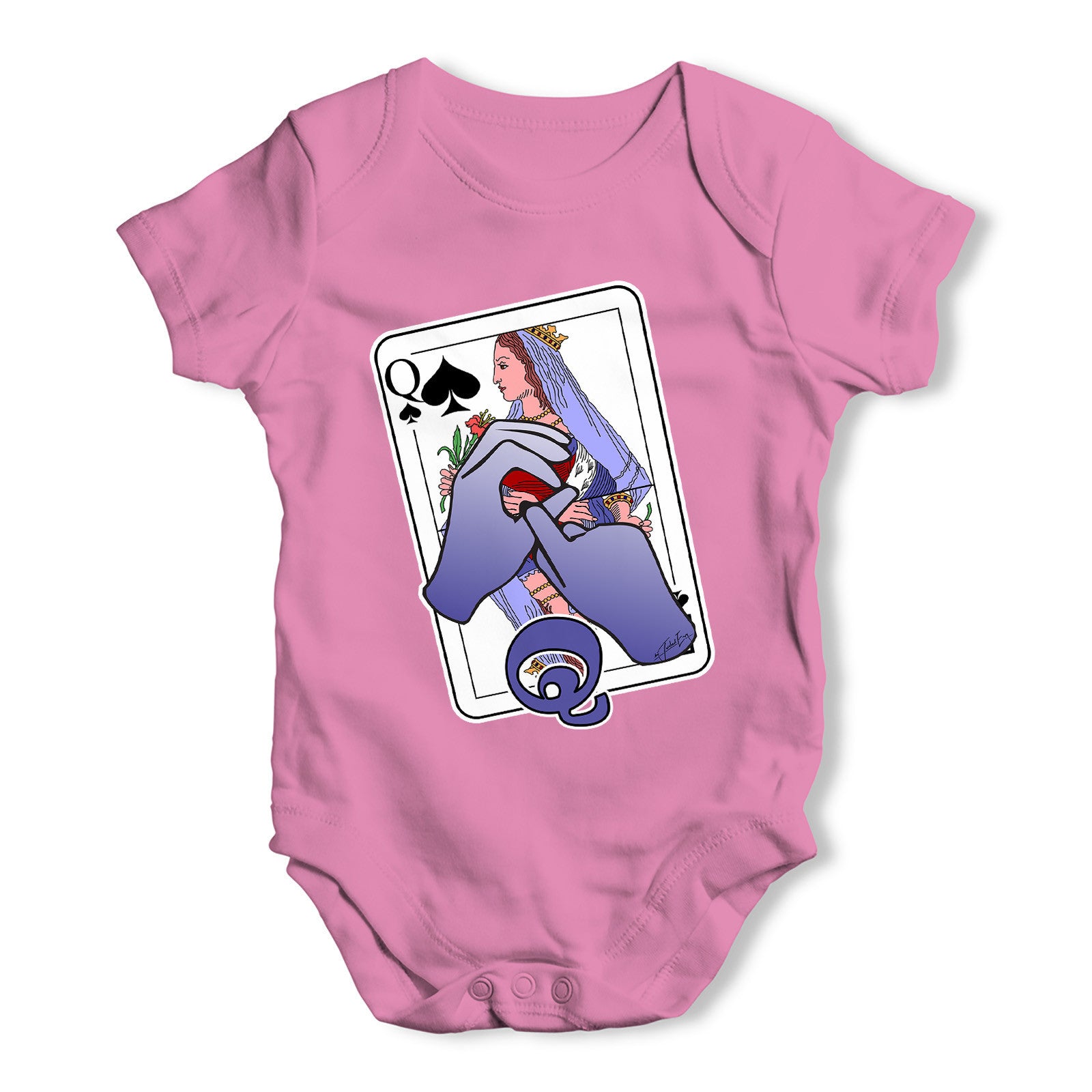 Sign Language Letter Q Baby Grow Bodysuit