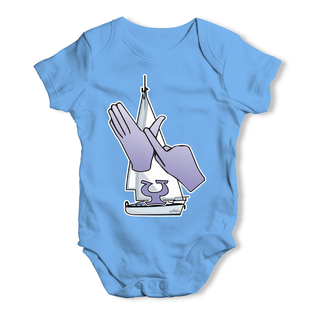 Sign Language Letter Y Baby Grow Bodysuit