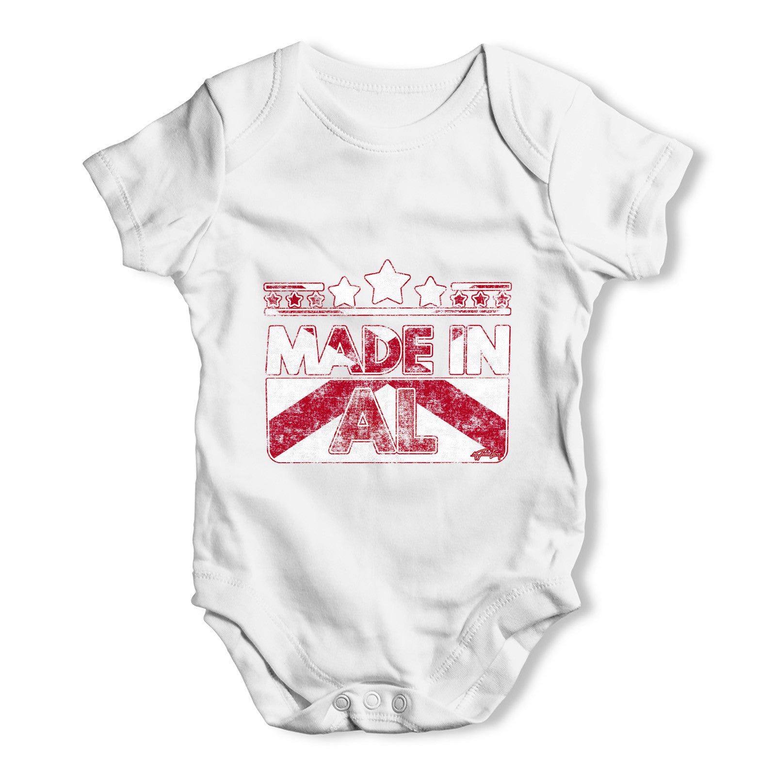 Made In AL Alabama Baby Grow Bodysuit