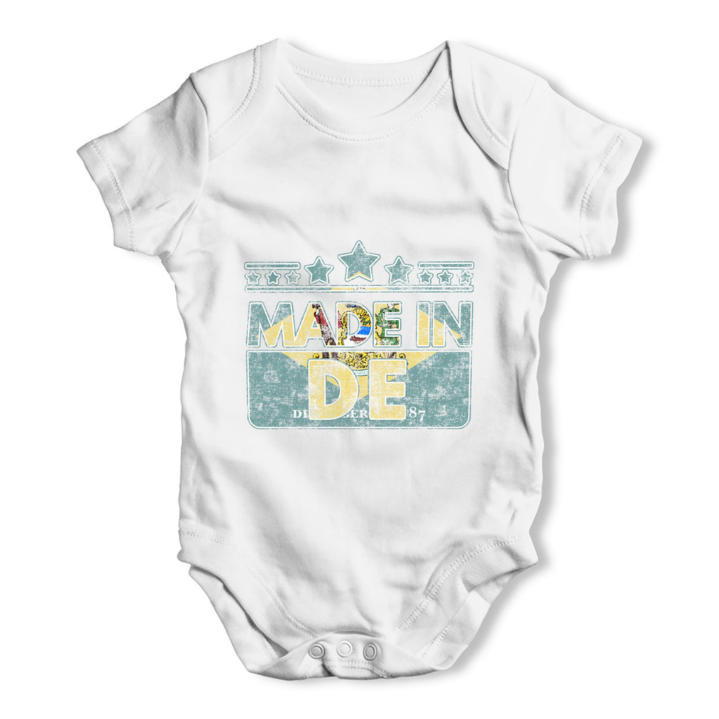 Made In DE Delaware Baby Grow Bodysuit
