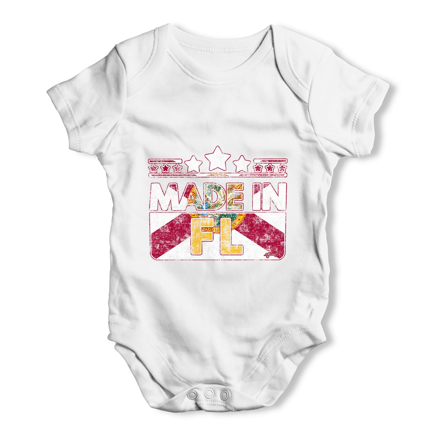 Made In FL Florida Baby Grow Bodysuit