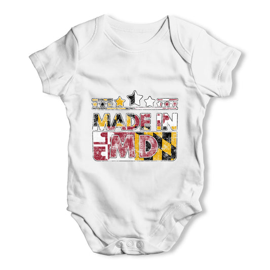 Made In MD Maryland Baby Grow Bodysuit