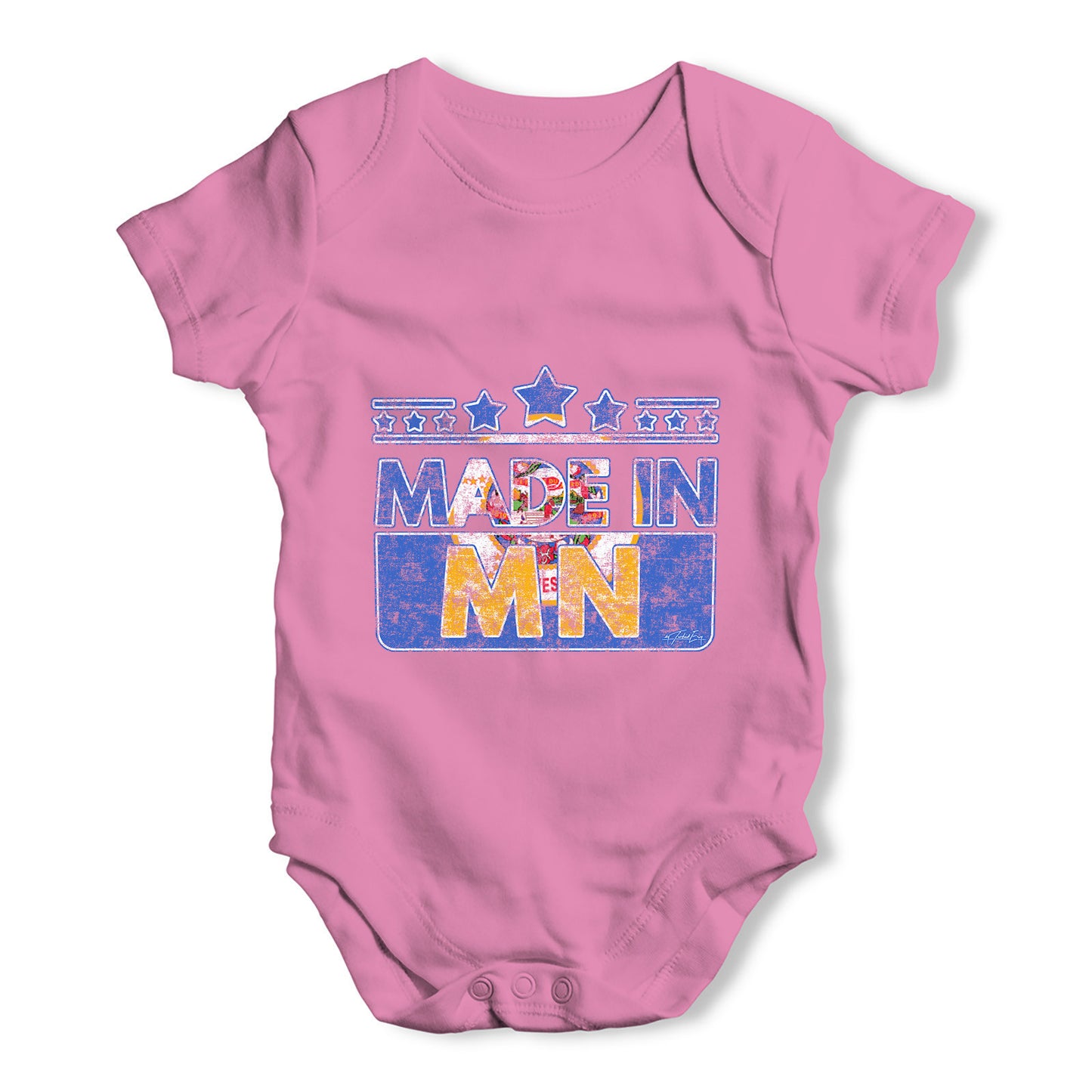 Made In MN Minnesota Baby Grow Bodysuit