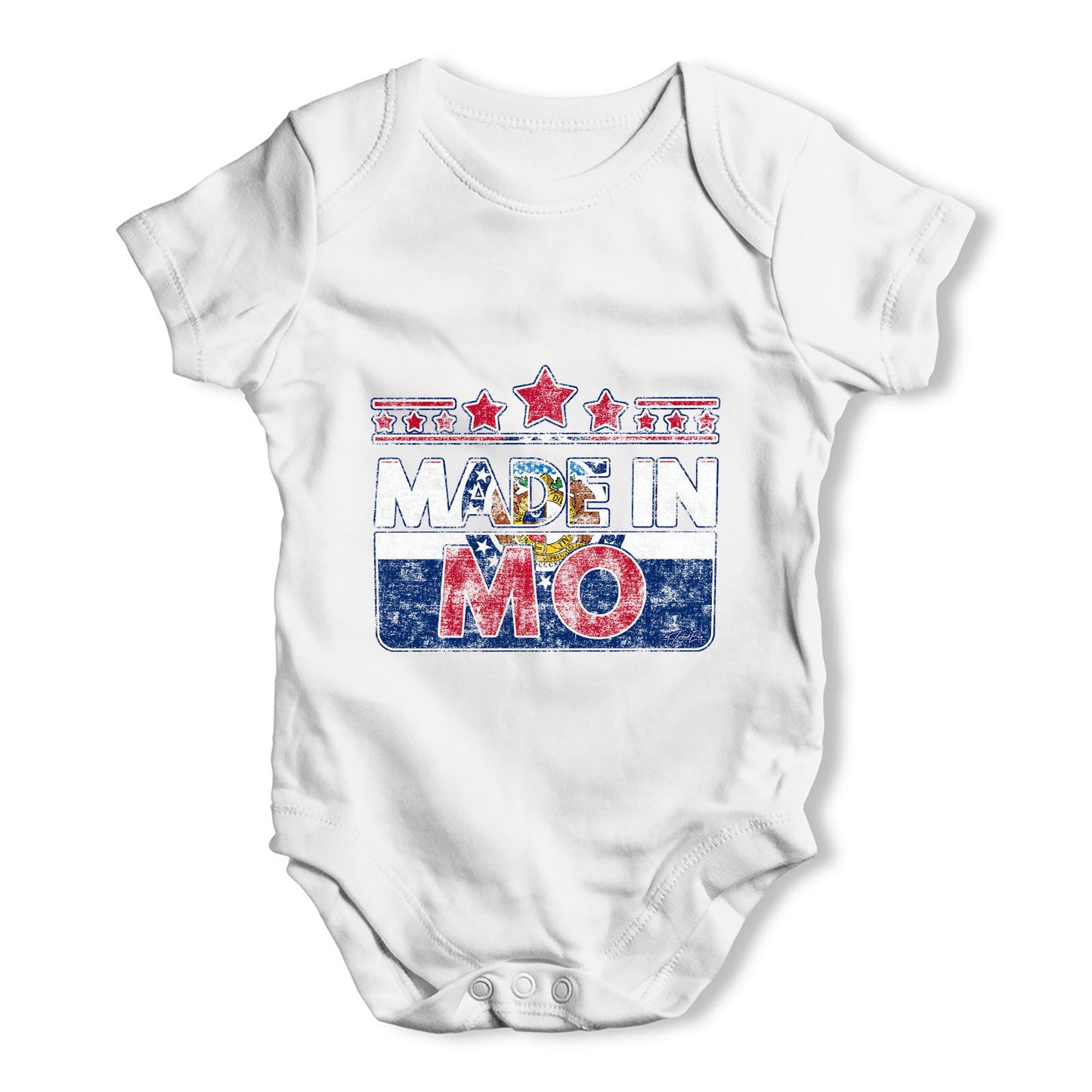 Made In MO Missouri Baby Grow Bodysuit