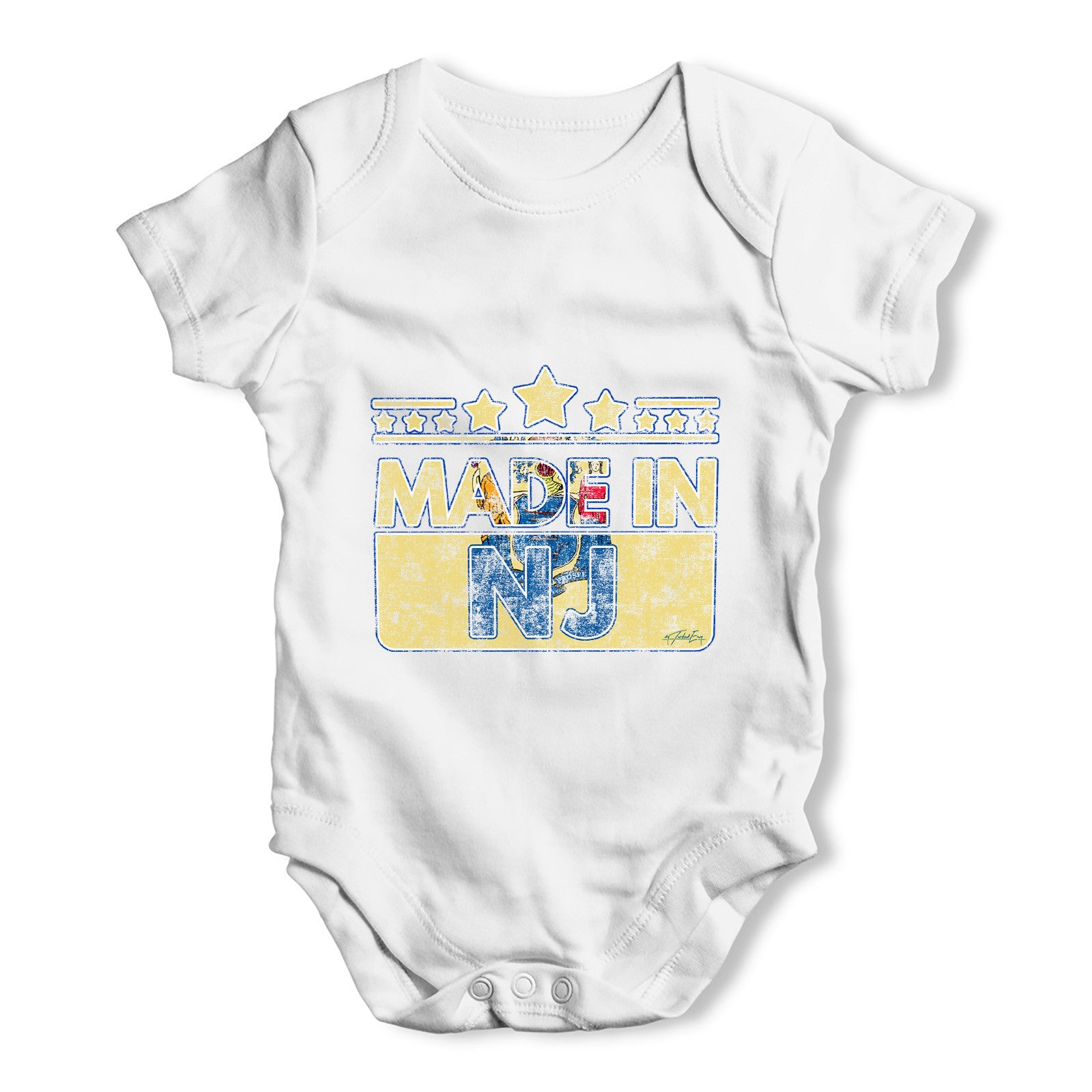 Made In NJ New Jersey Baby Grow Bodysuit