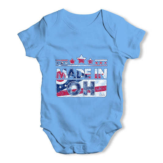 Made In OH Ohio Baby Grow Bodysuit