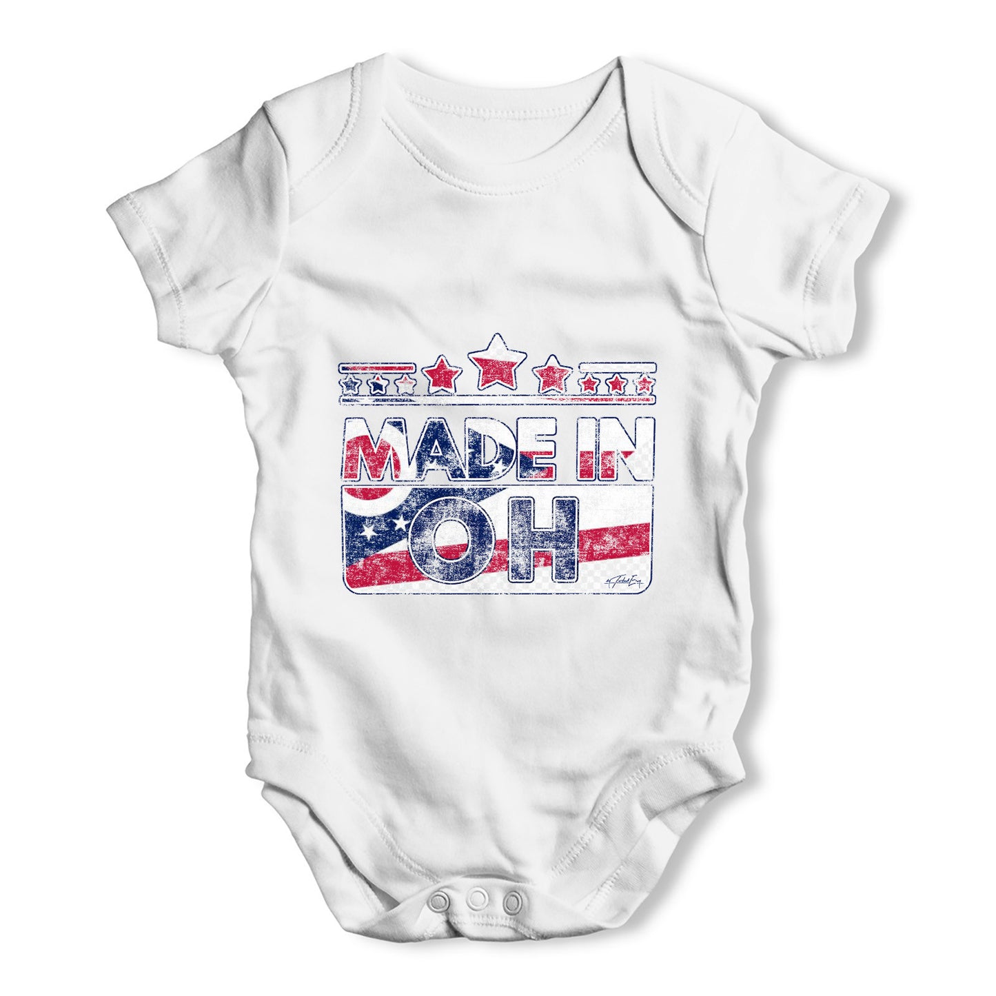 Made In OH Ohio Baby Grow Bodysuit