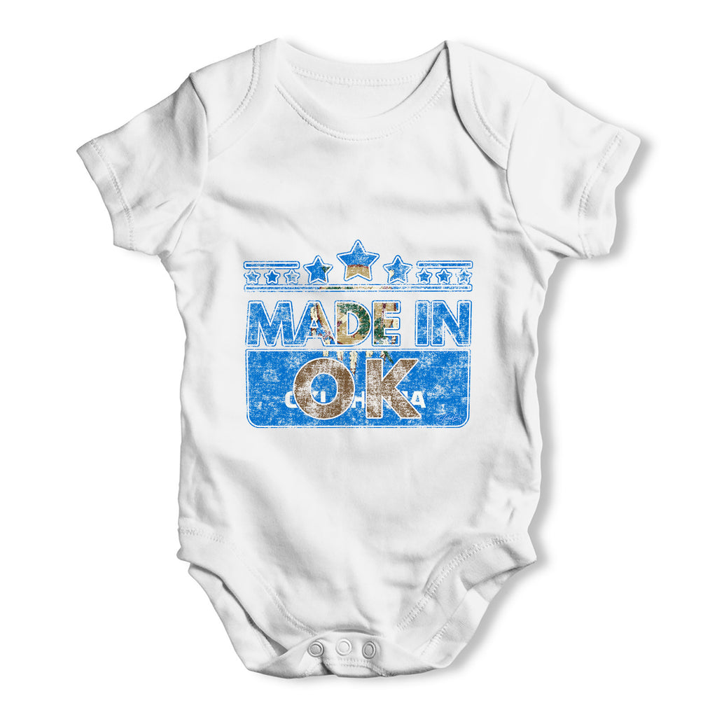 Made In OK Oklahoma Baby Grow Bodysuit