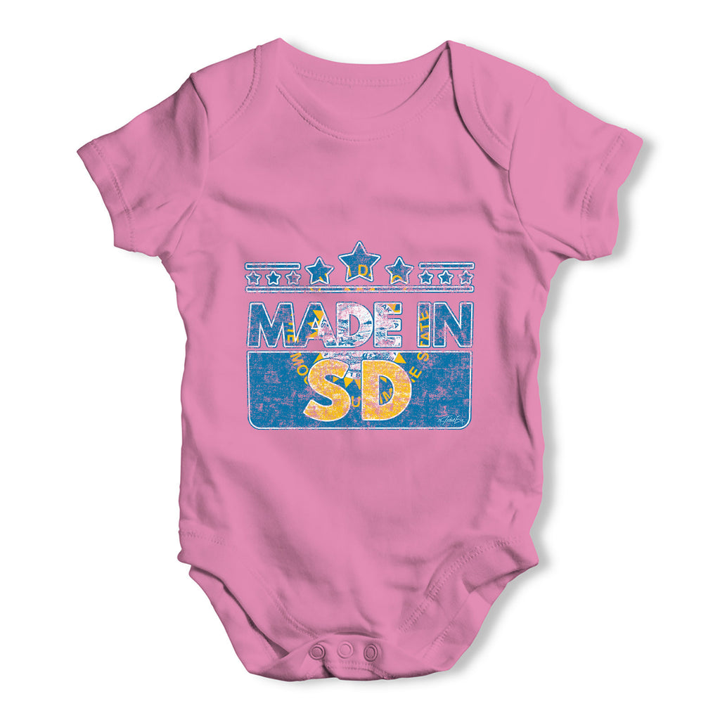 Made In SD South Dakota Baby Grow Bodysuit