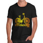 Mens Novelty T Shirt Christmas Cycologist Men's T-Shirt X-Large Black