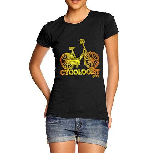 Funny T Shirts For Mom Cycologist Women's T-Shirt X-Large Black