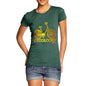 Novelty Gifts For Women Cycologist Women's T-Shirt X-Large Bottle Green