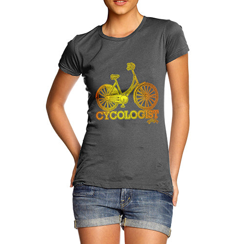 Funny Gifts For Women Cycologist Women's T-Shirt Small Dark Grey