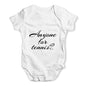 Funny Baby Bodysuits Anyone For Tennis? Baby Unisex Baby Grow Bodysuit Newborn White