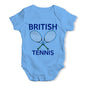 Funny Infant Baby Bodysuit British Tennis Baby Unisex Baby Grow Bodysuit 0-3 Months Blue