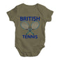 Bodysuit Baby Romper British Tennis Baby Unisex Baby Grow Bodysuit Newborn Khaki