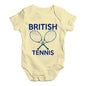 Babygrow Baby Romper British Tennis Baby Unisex Baby Grow Bodysuit 18-24 Months Lemon