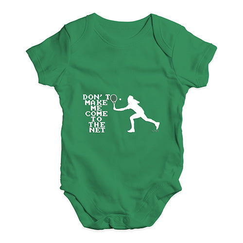 Baby Girl Clothes Make Me Come To The Net Baby Unisex Baby Grow Bodysuit 3-6 Months Green