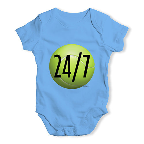 Baby Girl Clothes Tennis 24 Seven Baby Unisex Baby Grow Bodysuit 0-3 Months Blue