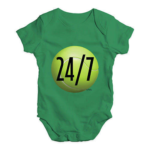 Baby Girl Clothes Tennis 24 Seven Baby Unisex Baby Grow Bodysuit 6-12 Months Green