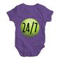 Funny Baby Onesies Tennis 24 Seven Baby Unisex Baby Grow Bodysuit 12-18 Months Plum