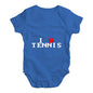 Cute Infant Bodysuit I 0 Love Tennis Baby Unisex Baby Grow Bodysuit 18-24 Months Royal Blue