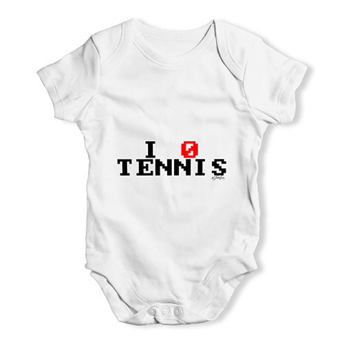 Baby Girl Clothes I 0 Love Tennis Baby Unisex Baby Grow Bodysuit 6-12 Months White