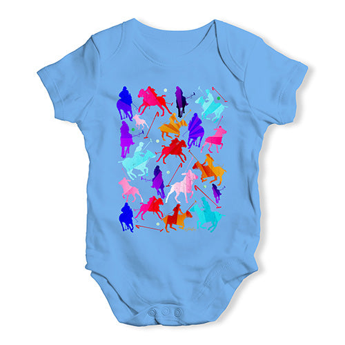 Baby Girl Clothes Polo Rainbow Collage Baby Unisex Baby Grow Bodysuit 6-12 Months Blue