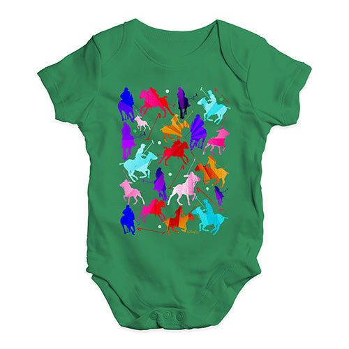 Baby Onesies Polo Rainbow Collage Baby Unisex Baby Grow Bodysuit 6-12 Months Green