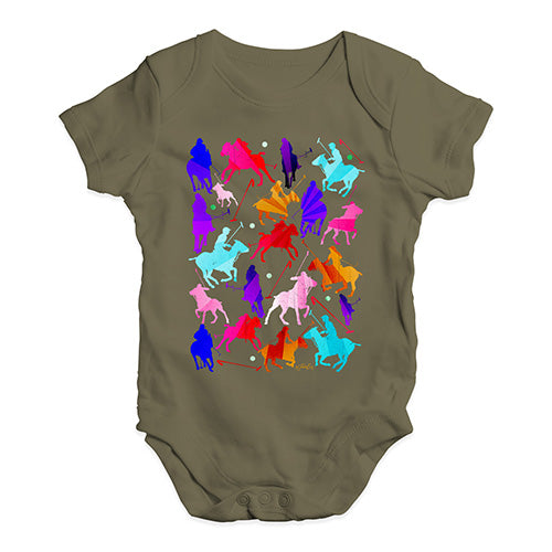 Funny Infant Baby Bodysuit Onesies Polo Rainbow Collage Baby Unisex Baby Grow Bodysuit 18-24 Months Khaki