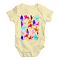 Funny Baby Onesies Polo Rainbow Collage Baby Unisex Baby Grow Bodysuit 18-24 Months Lemon