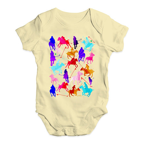 Funny Baby Onesies Polo Rainbow Collage Baby Unisex Baby Grow Bodysuit 18-24 Months Lemon