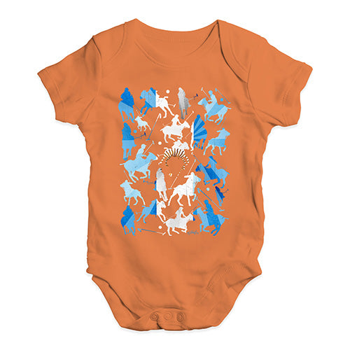 Baby Onesies Argentina Polo Collage Baby Unisex Baby Grow Bodysuit 3-6 Months Orange