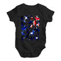 Baby Grow Baby Romper Australia Polo Collage Baby Unisex Baby Grow Bodysuit 3-6 Months Black